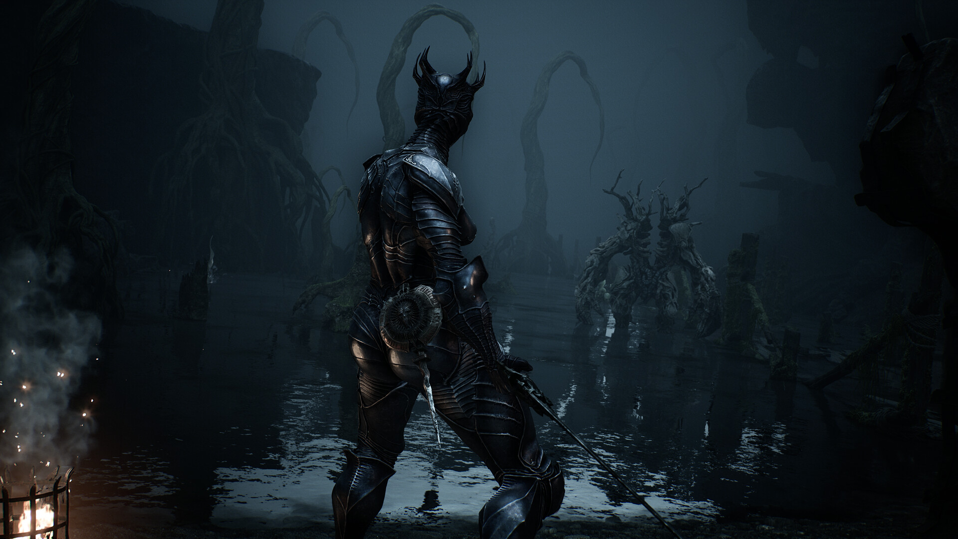 Mortal Shell 2 gameplay screenshot showing an enemy encounter